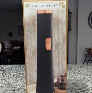 Laura Ashley Black and Copper Electric Wine Opener/Silcone 8 Ice Spheres Mold